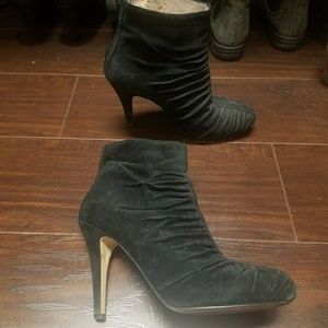 Nine West Black Suede Booties